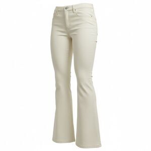 Elizabeth and James Ivory Cream High Rise Flare Jeans Sz 14/32